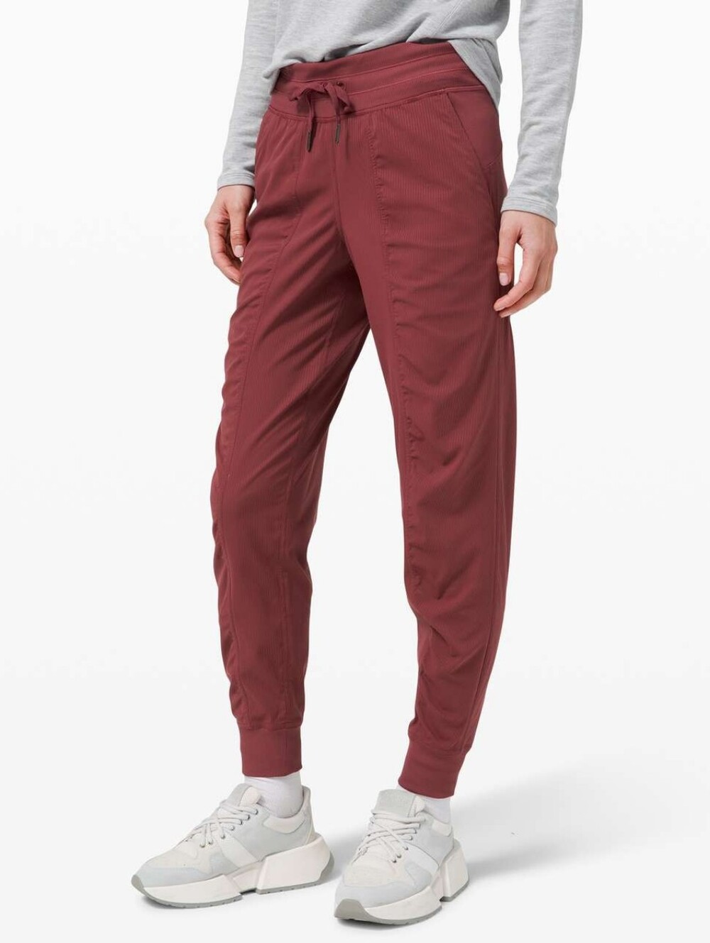 Lululemon Dance Studio Jogger Size 12 Red Burgundy Color W5BPJS Activewear